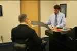 inspector inserting ballot